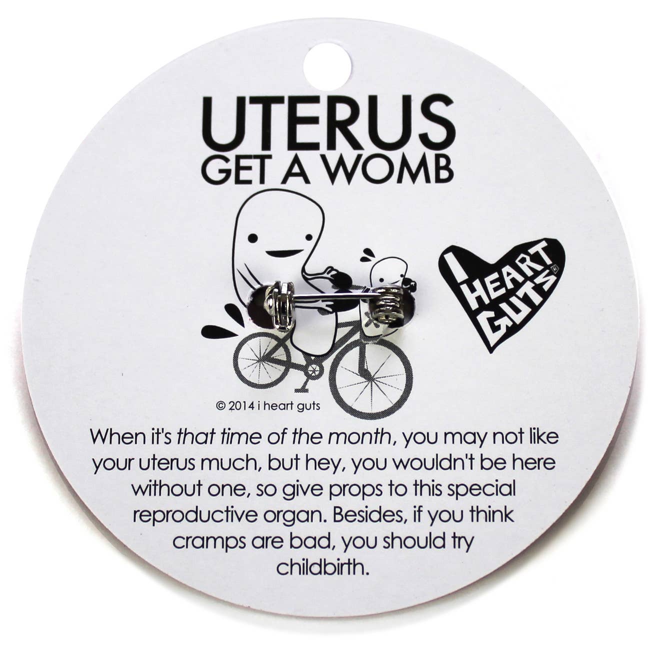 Uterus Anstecknadel - Gebärmutter Service!