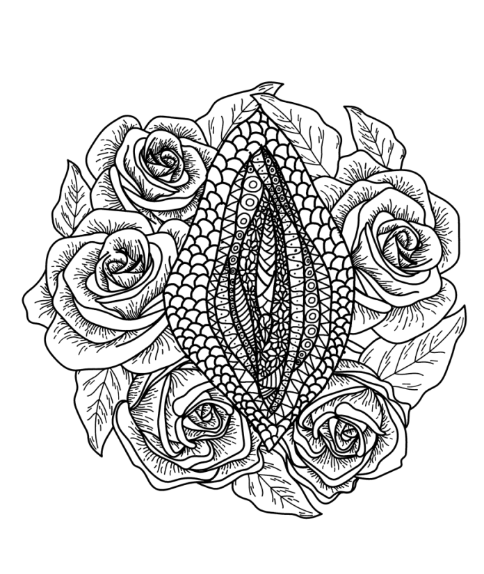 Vagina-Ausmalbuch