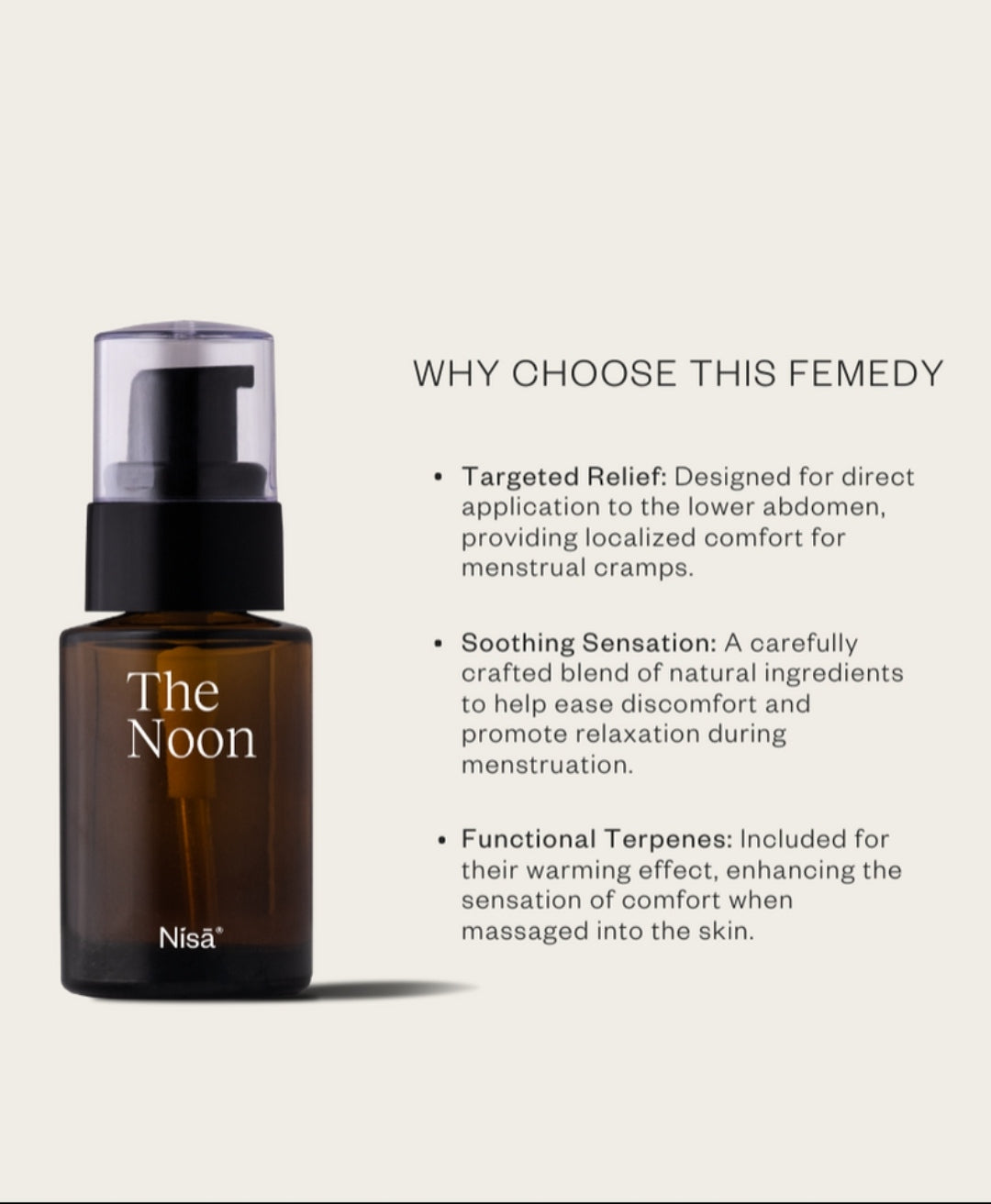 Nisā The Noon Warming Tummy Oil