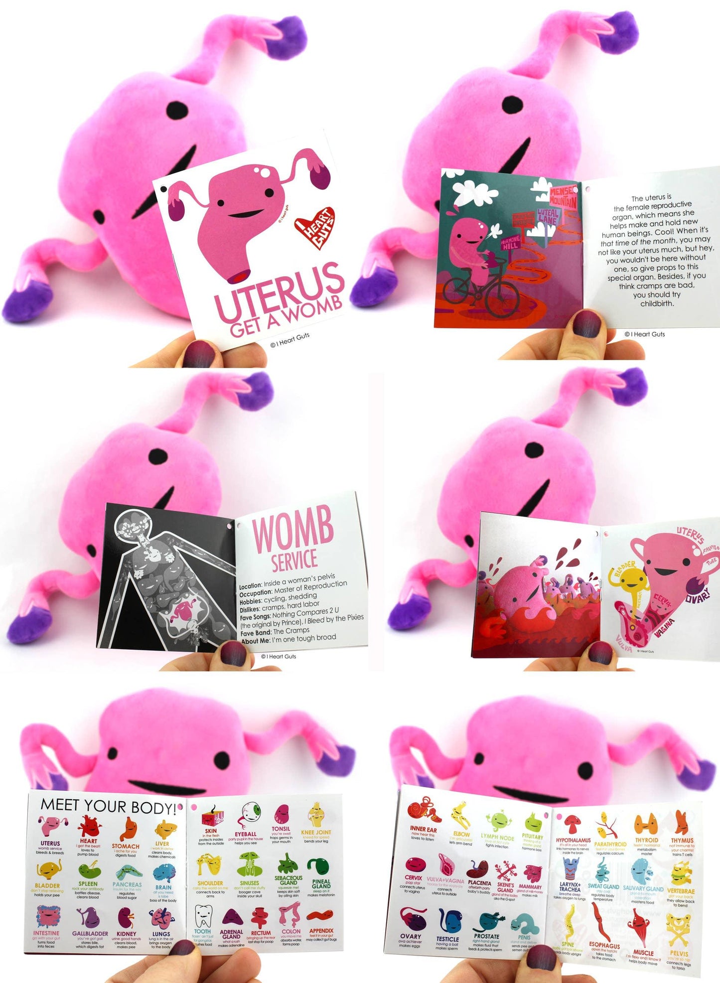 Uterus Plüsch - Womb Service - Schöner Bluten.