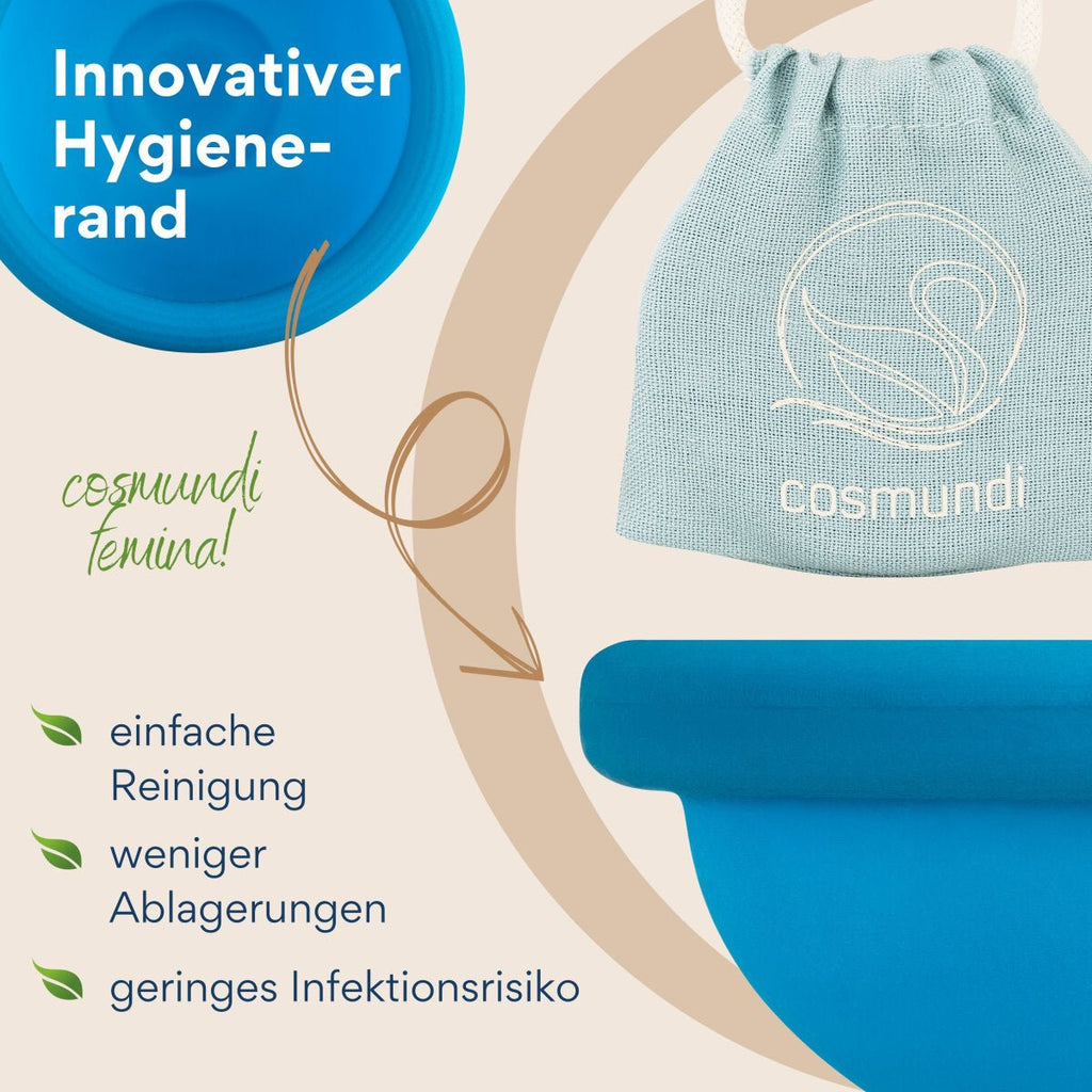 Cosmundi Blue Menstruationsscheibe - La Blutique CosmundiMenstruationsscheibe Berlin