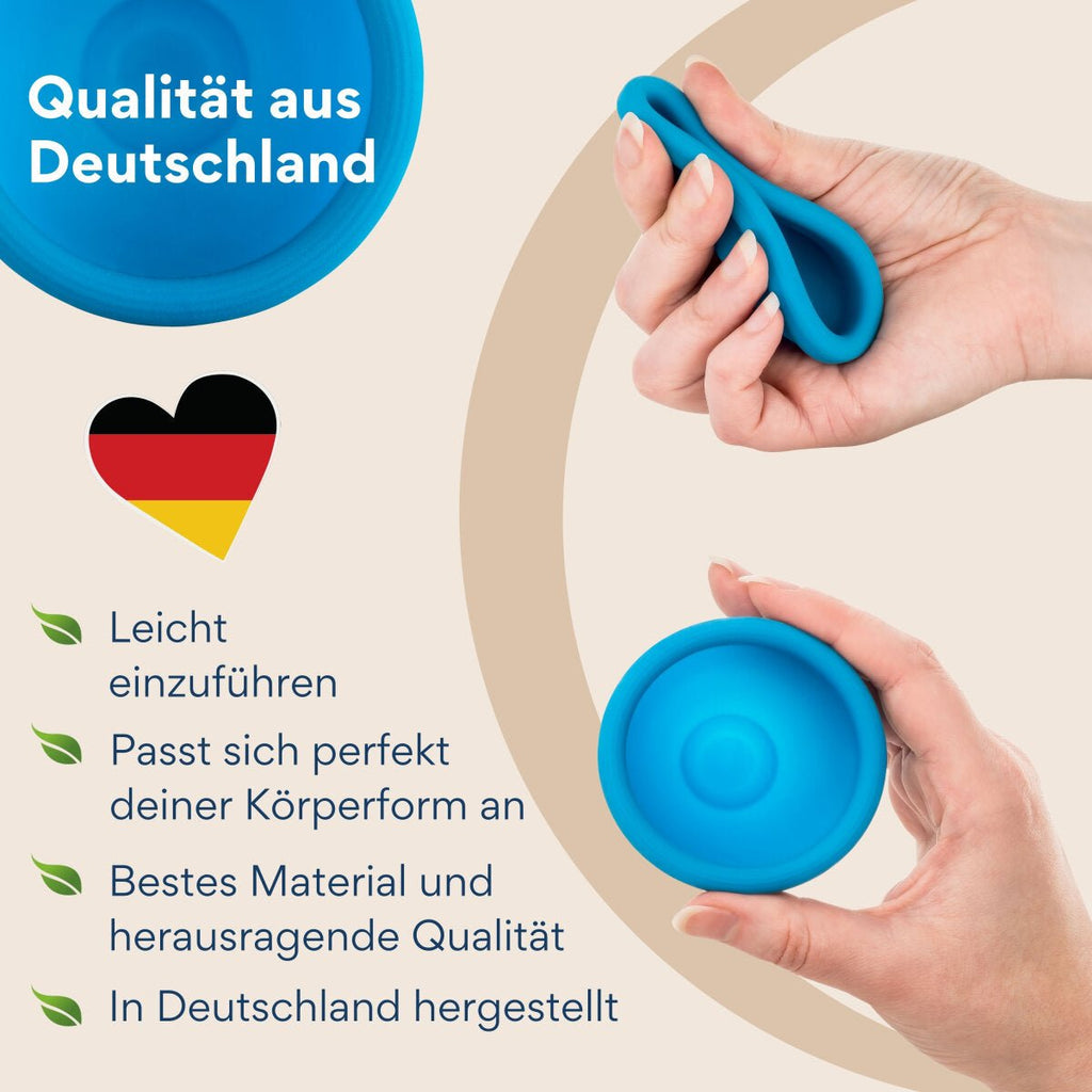 Cosmundi Blue Menstruationsscheibe - La Blutique CosmundiMenstruationsscheibe Berlin