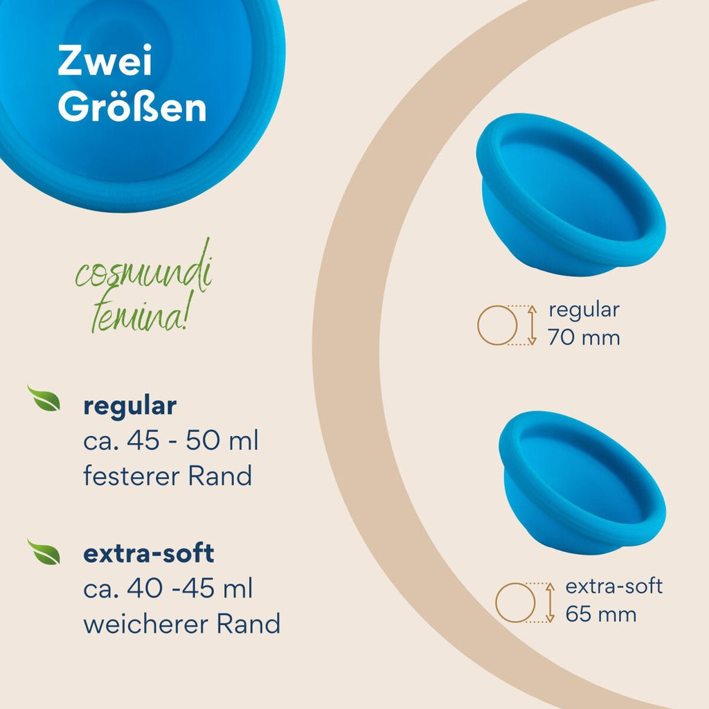 Cosmundi Blue Menstruationsscheibe - La Blutique CosmundiMenstruationsscheibe Berlin
