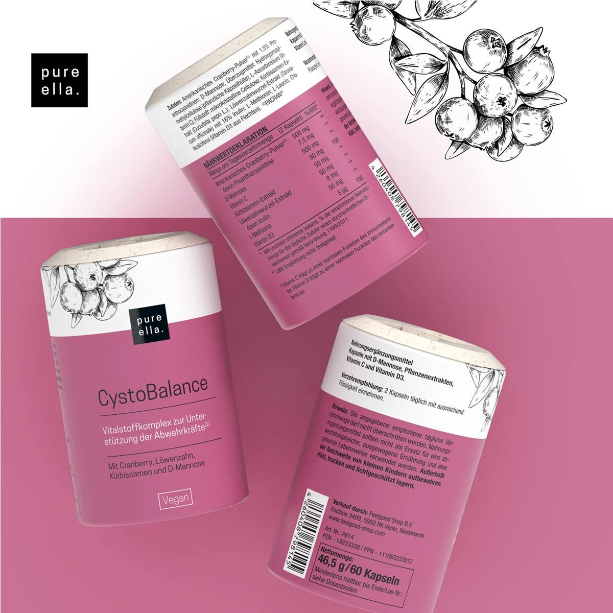 CYSTOBALANCE gegen Blasenentzündungen / Pure Ella - La Blutique Pure EllaNahrungsergänzungsmittel Berlin