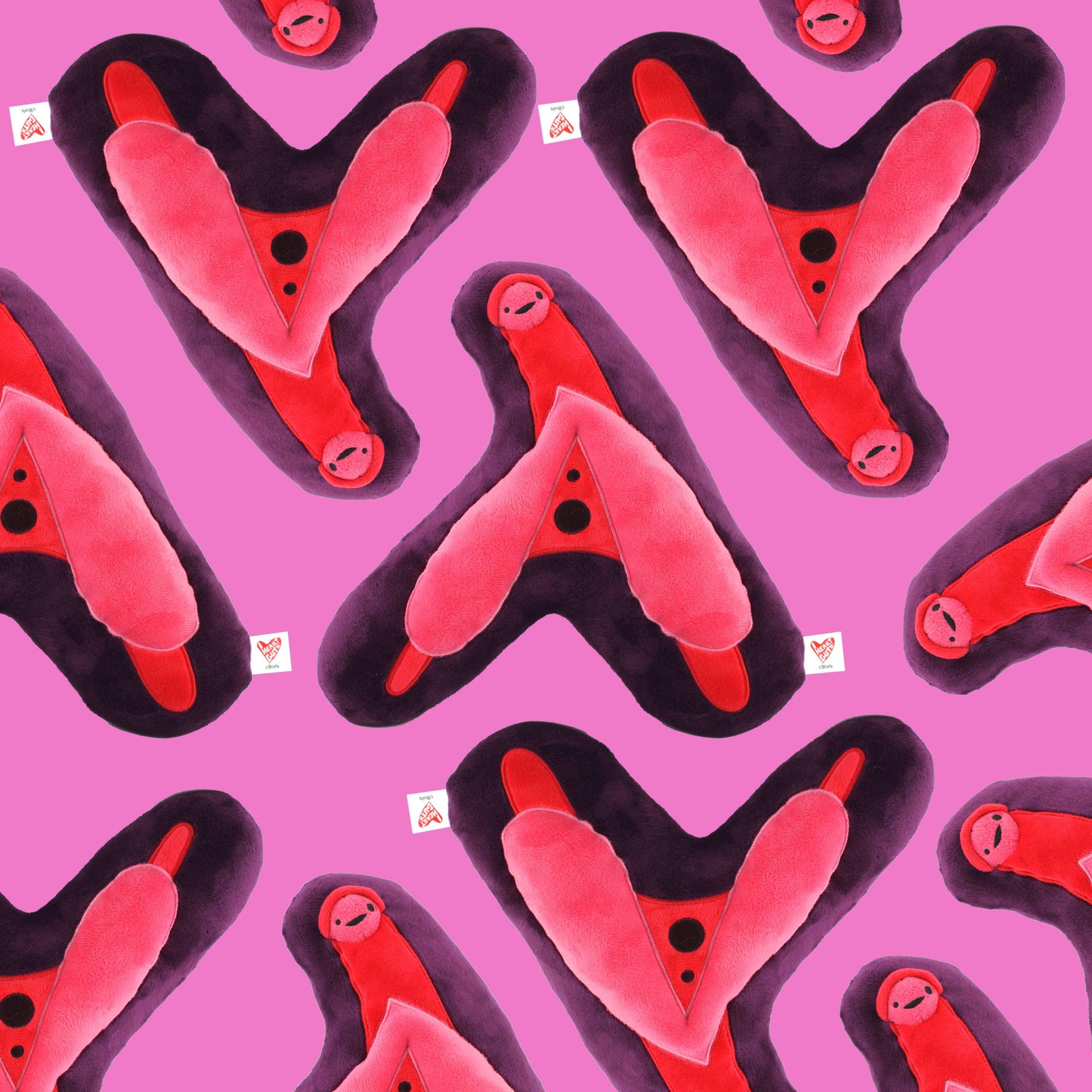 Klitoris Plüschtier Kissen - La Blutique I Heart GutsAccessoire Berlin