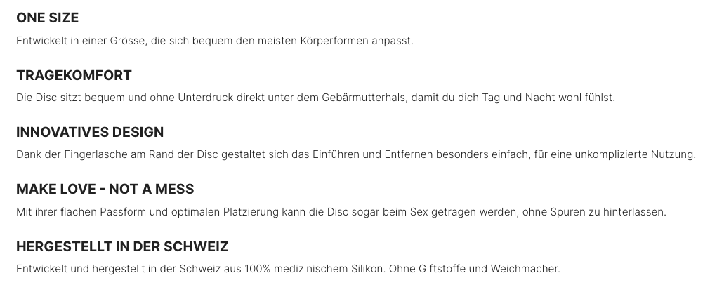 Menstruationsscheibe Rosé mit Eingriff - La Blutique rayne careMenstruationsscheibe Berlin