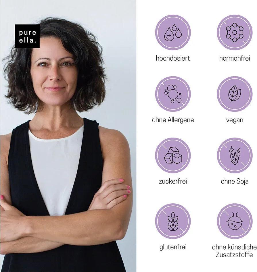 Nahrungsergänzungsmittel Wechseljahre | pure ella. - La Blutique Schöner Bluten. Berlin