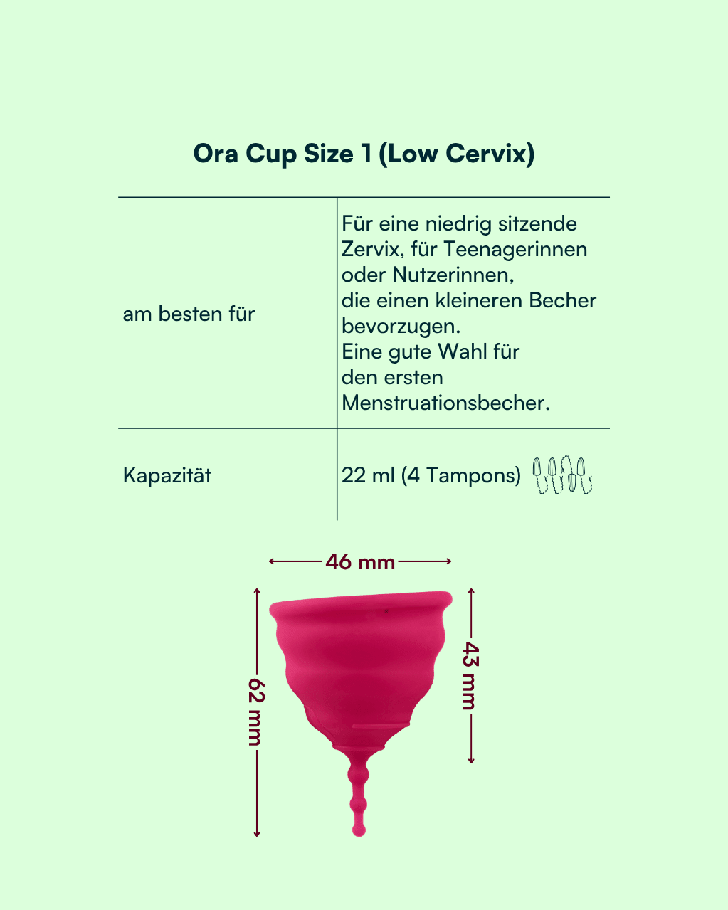 Ora Menstruationstasse - La Blutique OraTasse Berlin