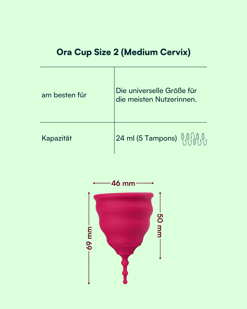 Ora Menstruationstasse - La Blutique OraTasse Berlin