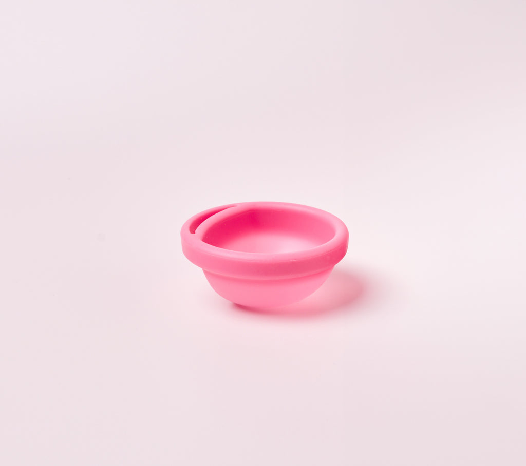 Menstruationsscheibe Rosé mit Eingriff