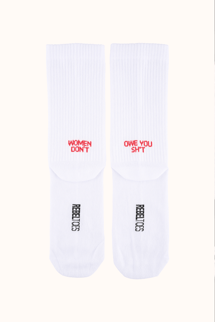 Rebel Toes: Women don't owe you sh*t - La Blutique Rebel ToesSocken Berlin