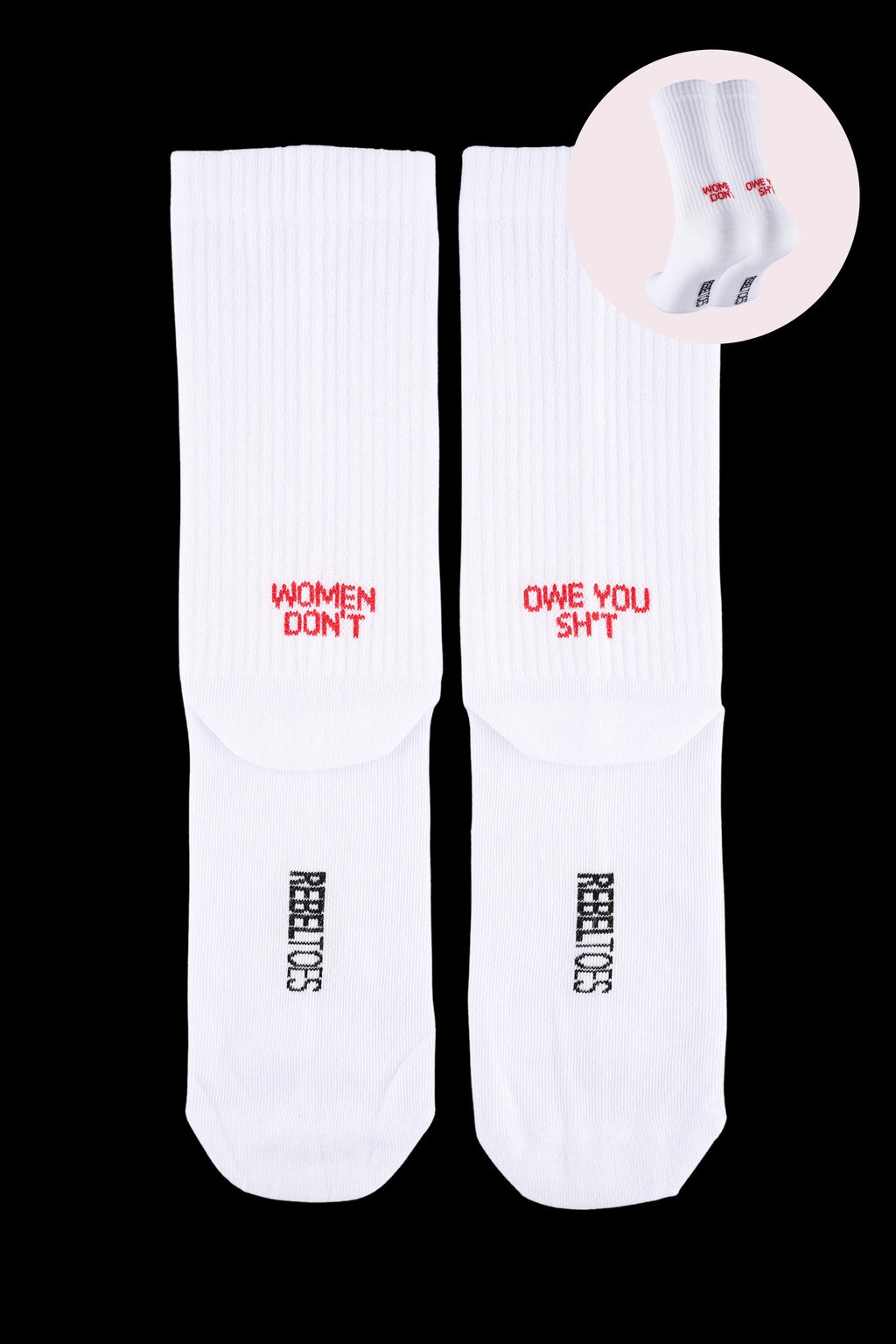 Rebel Toes: Women don't owe you sh*t - La Blutique Rebel ToesSocken Berlin