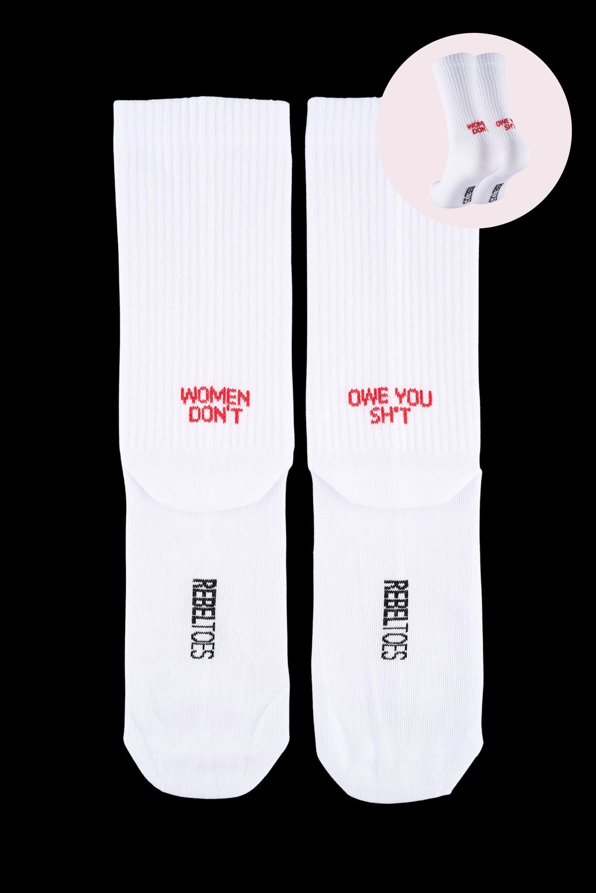 Rebel Toes: Women don't owe you sh*t - La Blutique Rebel ToesSocken Berlin