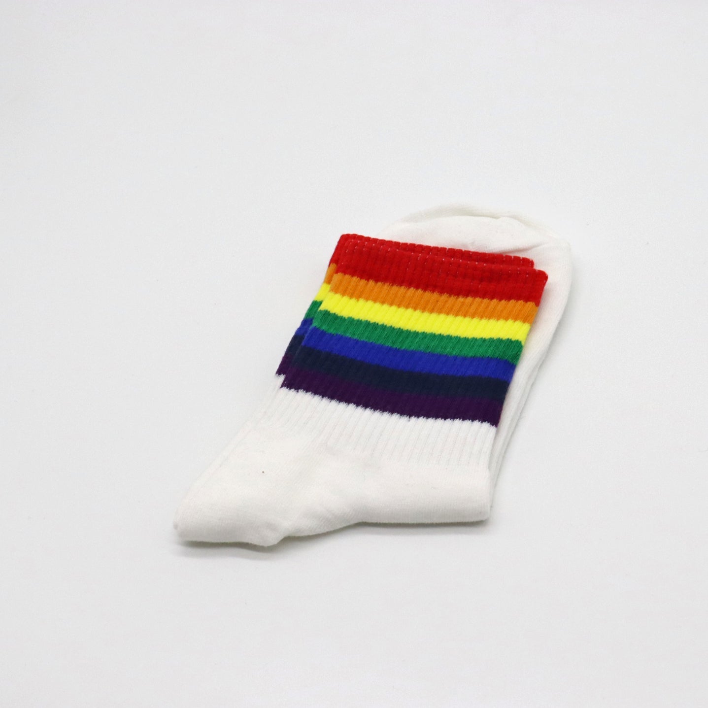 Regenbogen-Socken (Schwarz/Weiß mit Streifen) - La Blutique Gay-Shop.berlinSocken Berlin