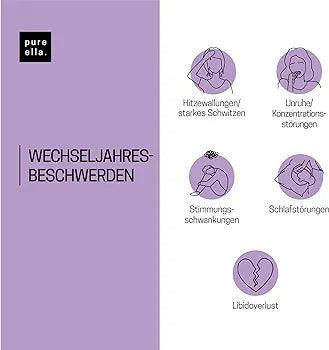 Nahrungsergänzungsmittel Wechseljahre | pure ella. - Schöner Bluten.