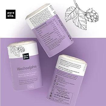 Nahrungsergänzungsmittel Wechseljahre | pure ella. - Schöner Bluten.