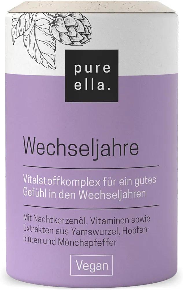 Nahrungsergänzungsmittel Wechseljahre | pure ella. - Schöner Bluten.