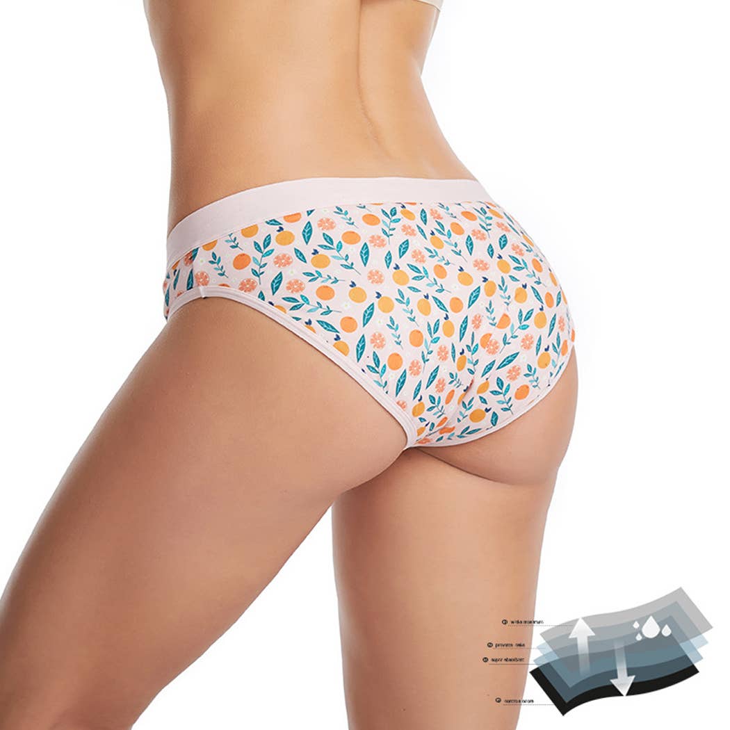 Sommerfrüchte - Baumwollslip - La Blutique Curvy FixPeriodenunterwäsche Berlin