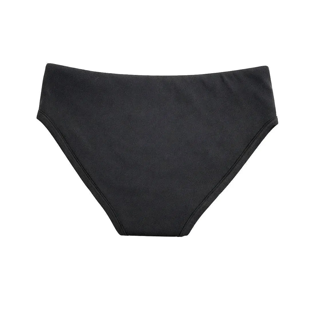Teen Period. Bade-Bikini – Schwarz - La Blutique The Period CompanyPeriodenunterwäsche Berlin