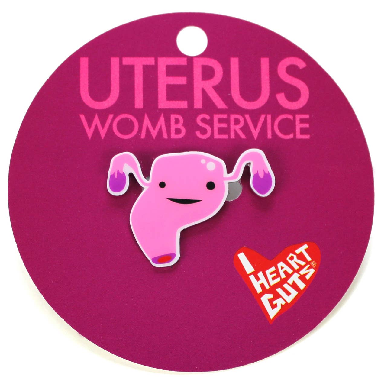 Uterus Anstecknadel - Gebärmutter Service! - La Blutique I Heart Guts | Organ Plushies Wholesale Berlin