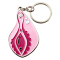 Vagina+Vulva Schlüsselanhänger mit glitzernder Klitorisperle - La Blutique I Heart GutsAccessoire Berlin