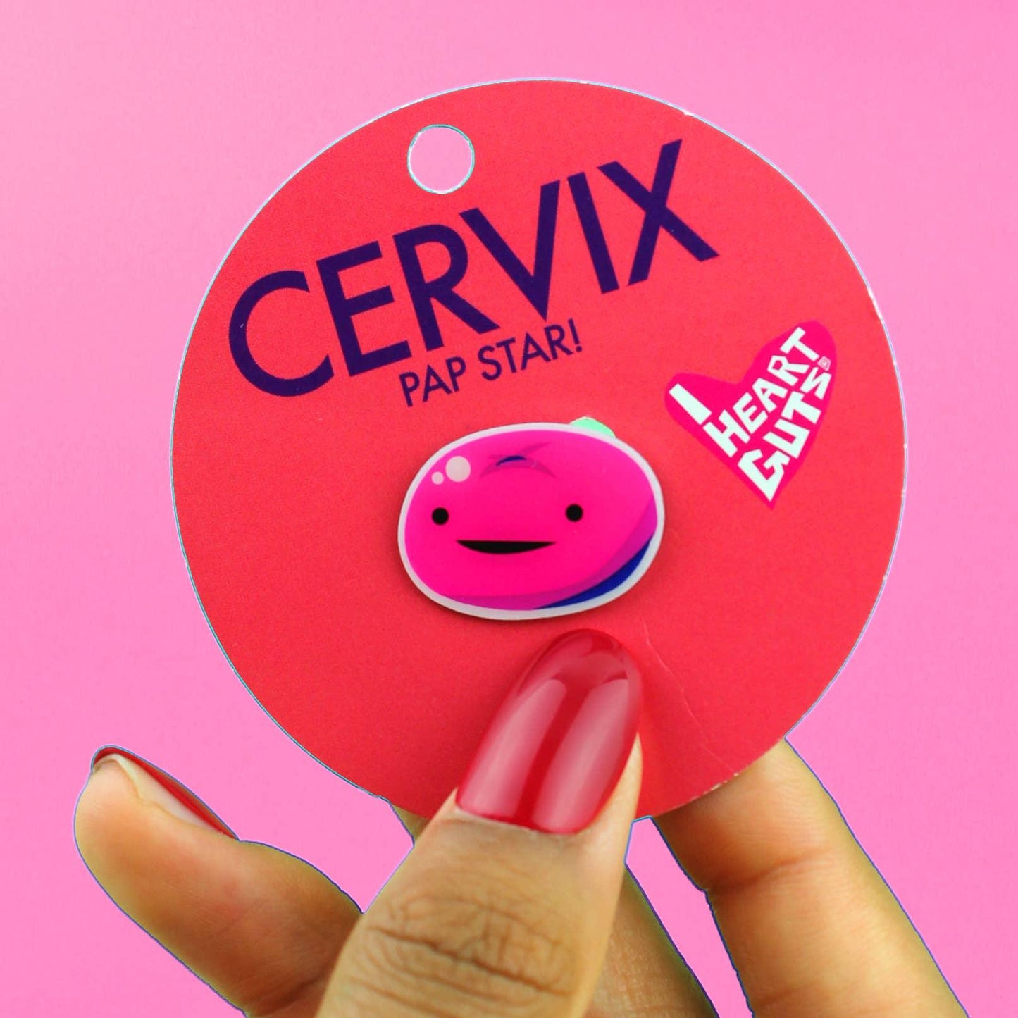 Cervix Anstecknadel - Pap Star - Schöner Bluten.